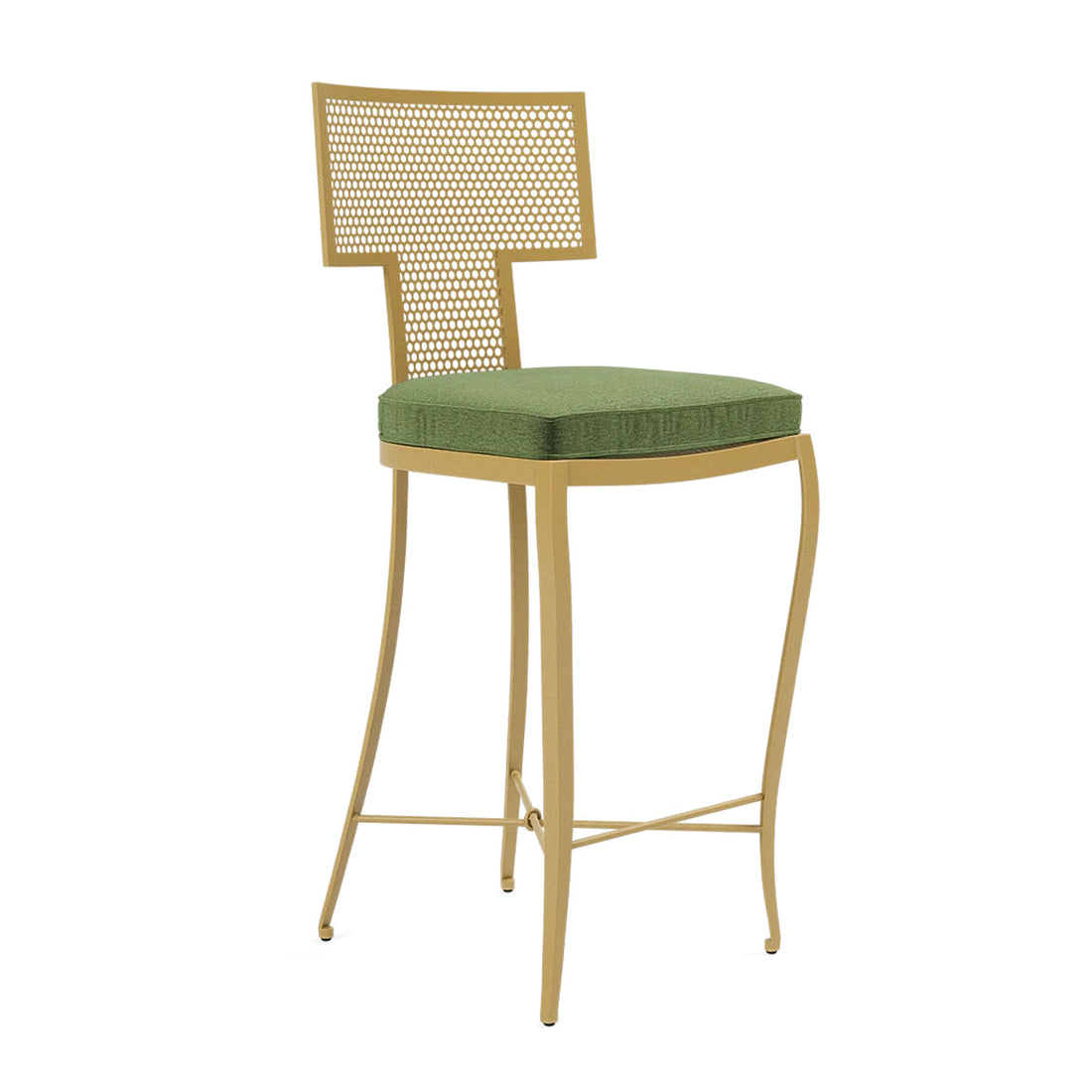 Made Goods Hadley Metal Outdoor Counter Stool in Havel Velvet