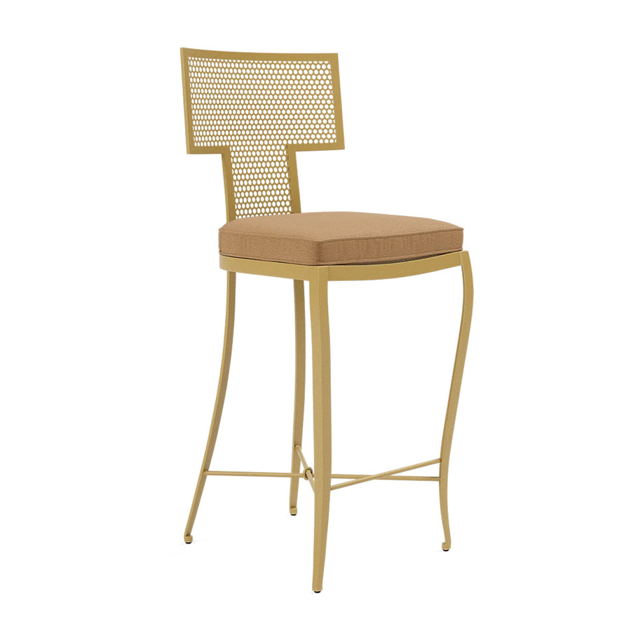 Made Goods Hadley Metal Outdoor Counter Stool in Havel Velvet