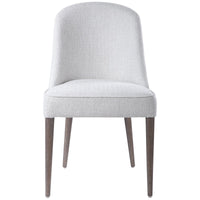 Uttermost Brie White Armless Chair, Set of 2
