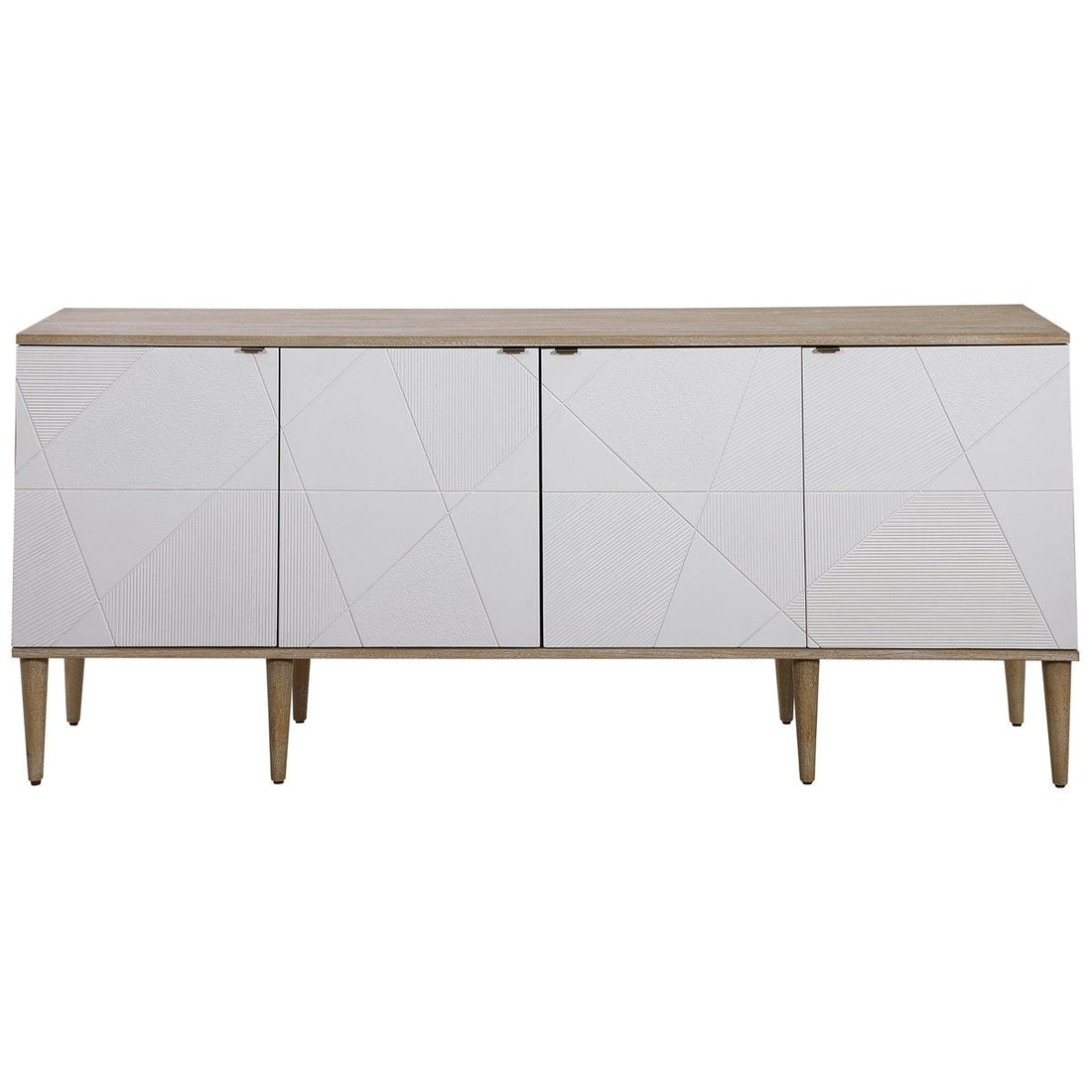 Uttermost Tightrope 4-Door Modern Sideboard Cabinet