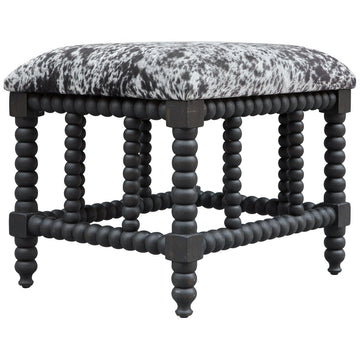 Uttermost Rancho Faux Cow Hide Small Bench