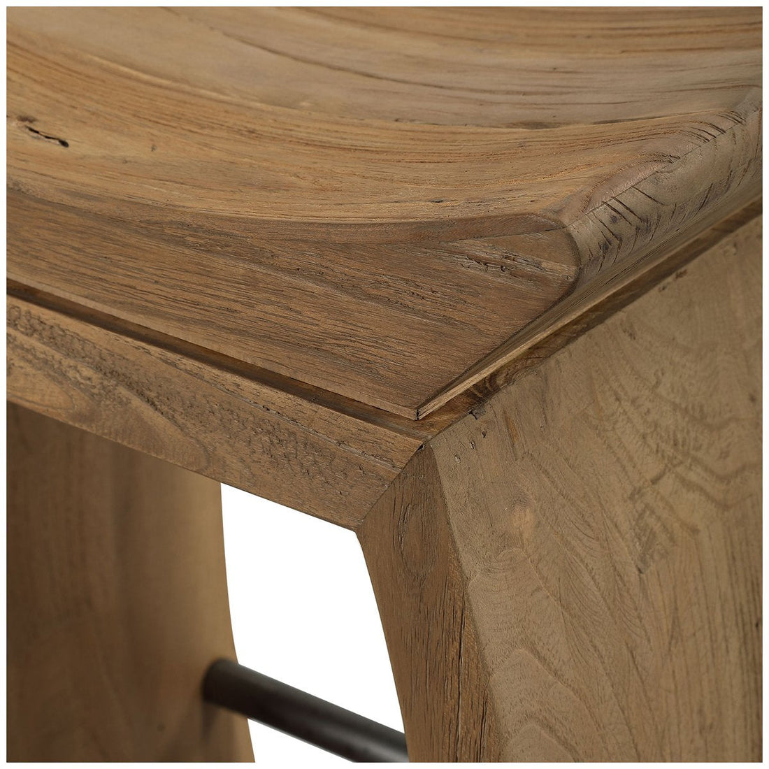 Uttermost Connor Modern Wood Counter Stool