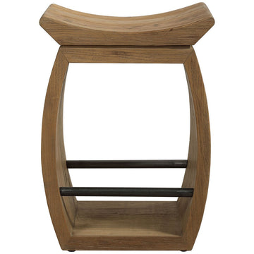 Uttermost Connor Modern Wood Counter Stool
