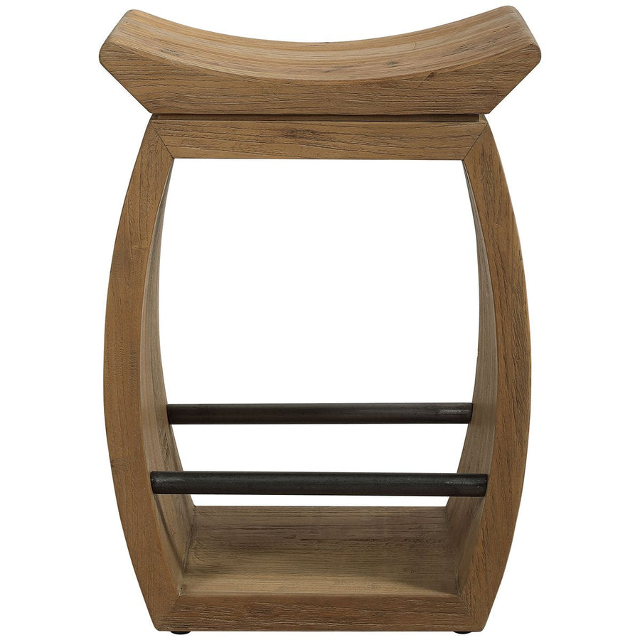 Uttermost Connor Modern Wood Counter Stool