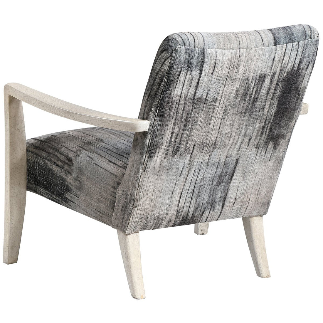 Uttermost Watercolor Gray Chenille Accent Chair