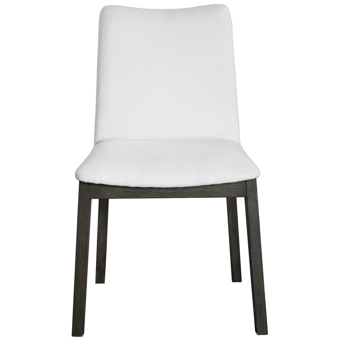 Uttermost Delano White Armless Chair, Set of 2