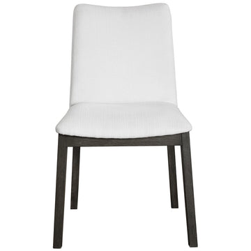 Uttermost Delano White Armless Chair, Set of 2