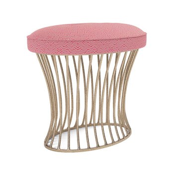 Made Goods Roderic Oval Stool in Ettrick Cotton Jute