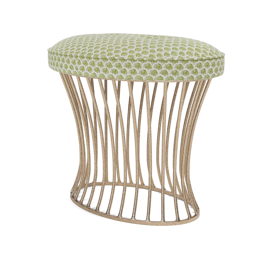 Made Goods Roderic Oval Stool in Humboldt Cotton Jute