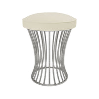 Made Goods Roderic Oval Stool in Bassac Shagreen Leather