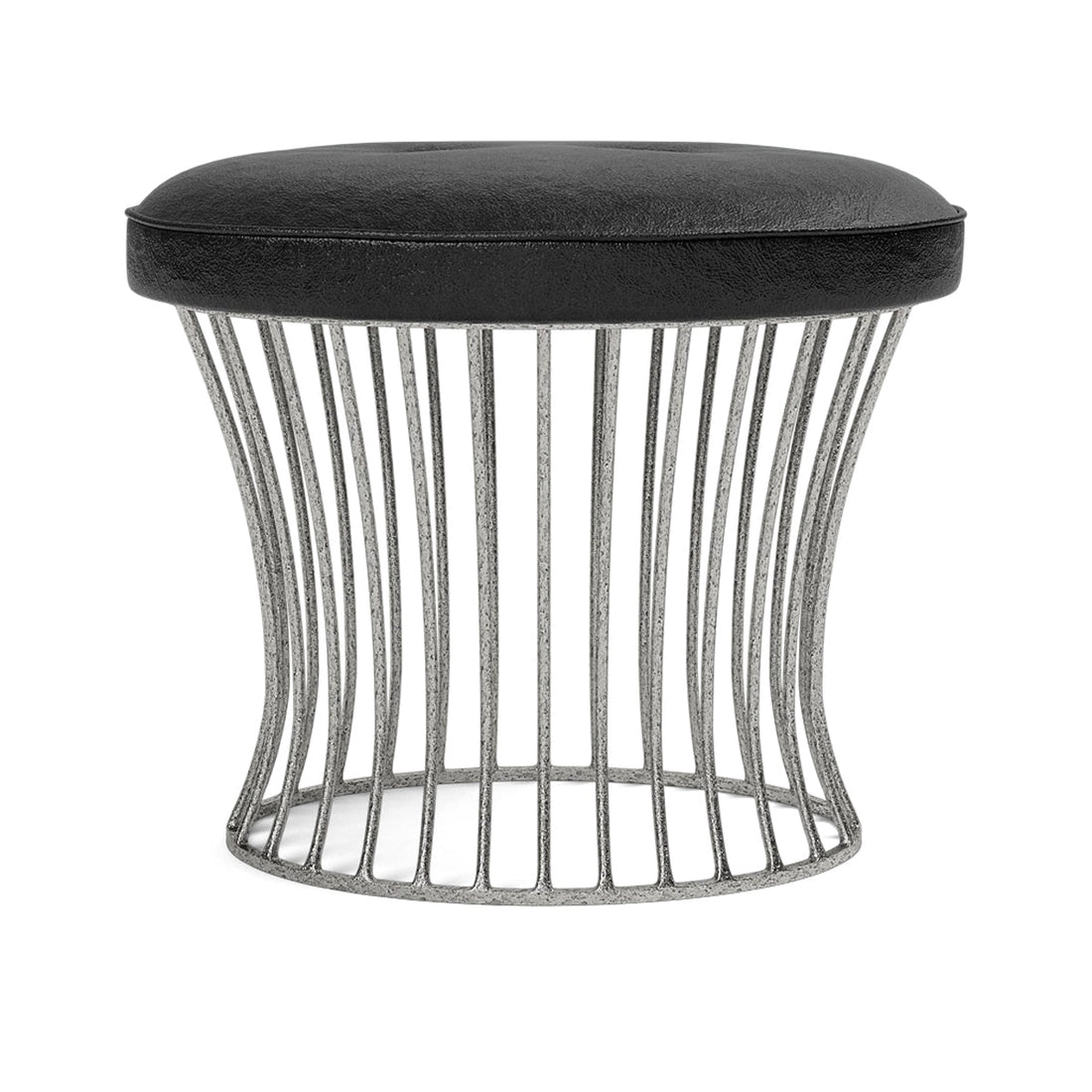 Made Goods Roderic Oval Stool in Colorado Leather