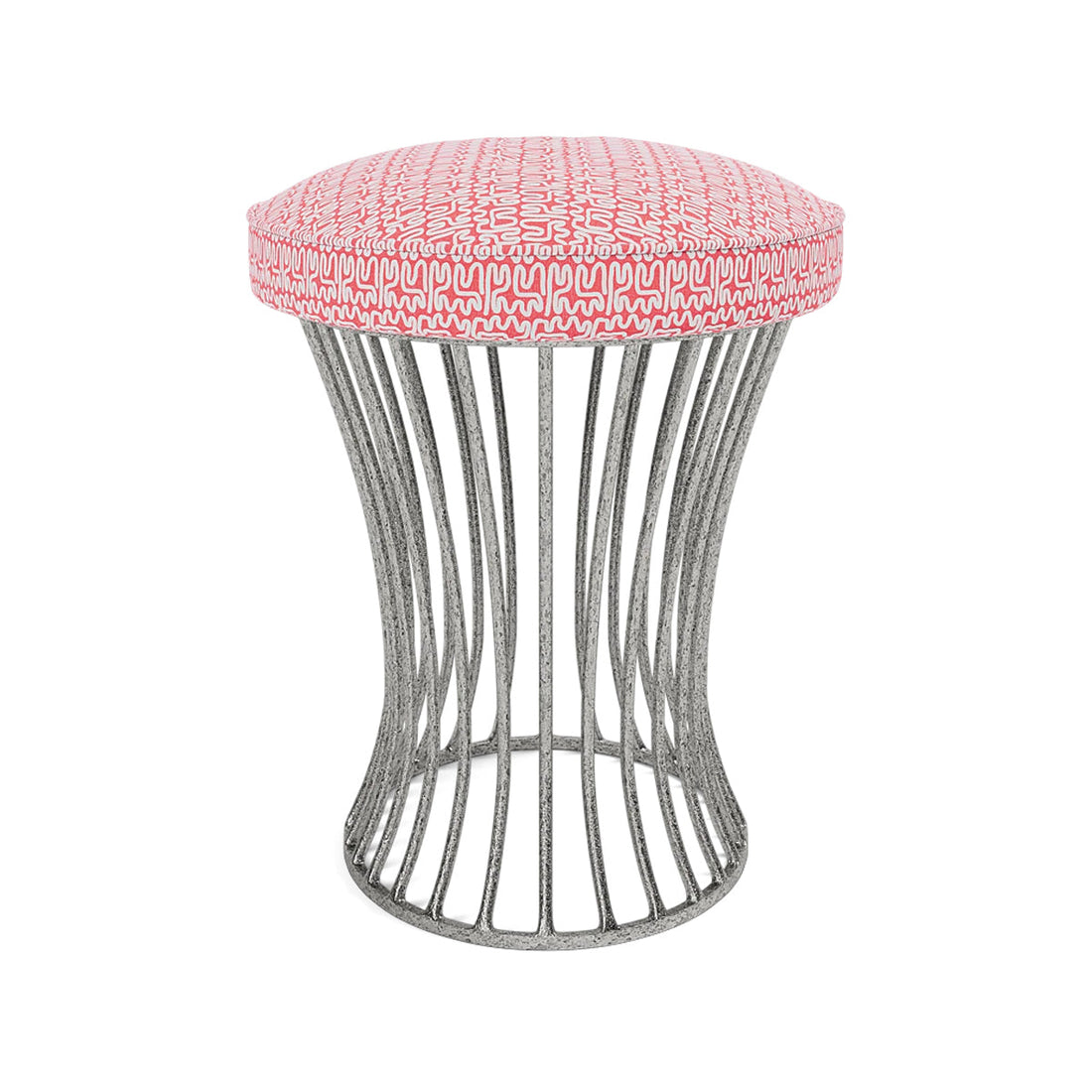 Made Goods Roderic Oval Stool in Mondego Cotton Jute