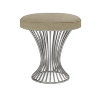 Made Goods Roderic Round Stool in Bassac Shagreen Leather