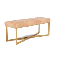 Made Goods Roger Double Bench in Hair-On-Hide