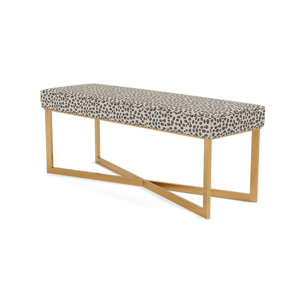 Made Goods Roger Double Bench in Brenta Cotton