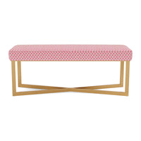 Made Goods Roger Cowhide Double Bench in Humboldt Cotton Jute