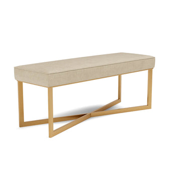 Made Goods Roger Double Bench in Klein Rayon Cotton
