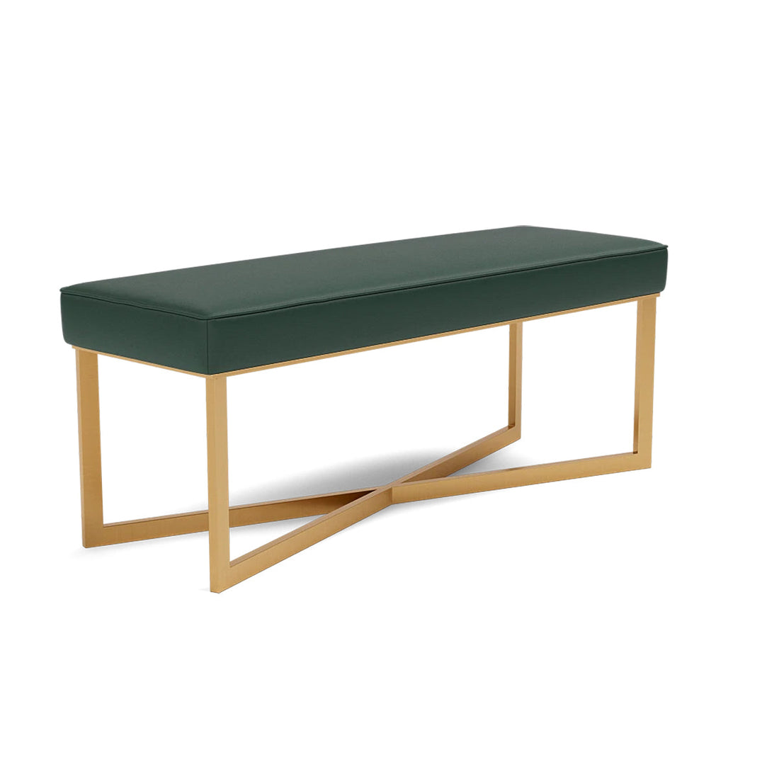 Made Goods Roger Double Bench in Rhone Leather