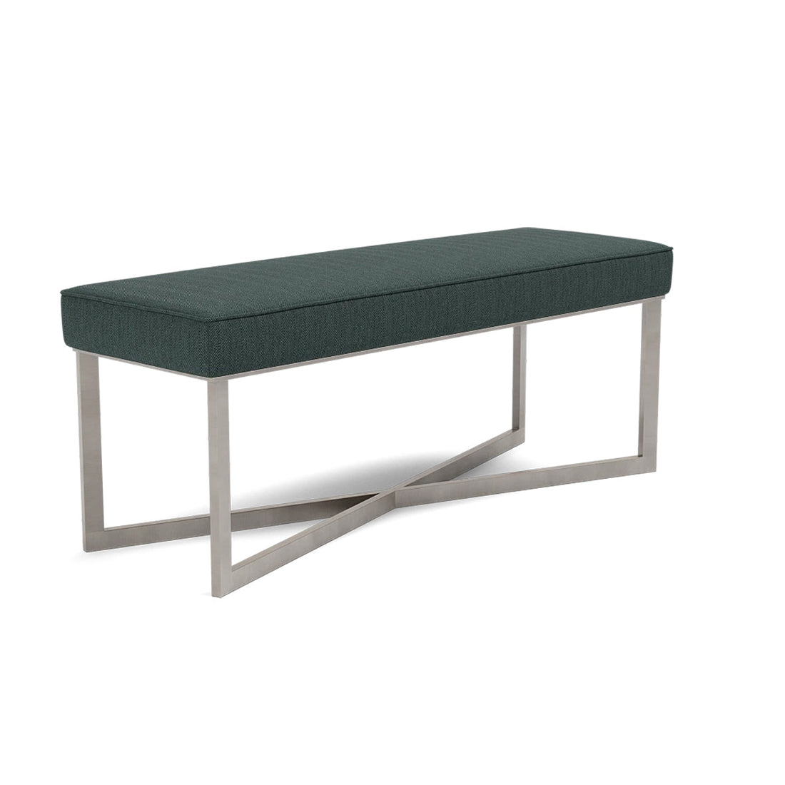 Made Goods Roger Cowhide Double Bench in Pagua Fabric