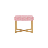 Made Goods Roger Cowhide Single Bench in Mondego Cotton Jute