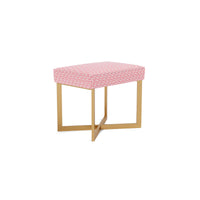 Made Goods Roger Cowhide Single Bench in Mondego Cotton Jute