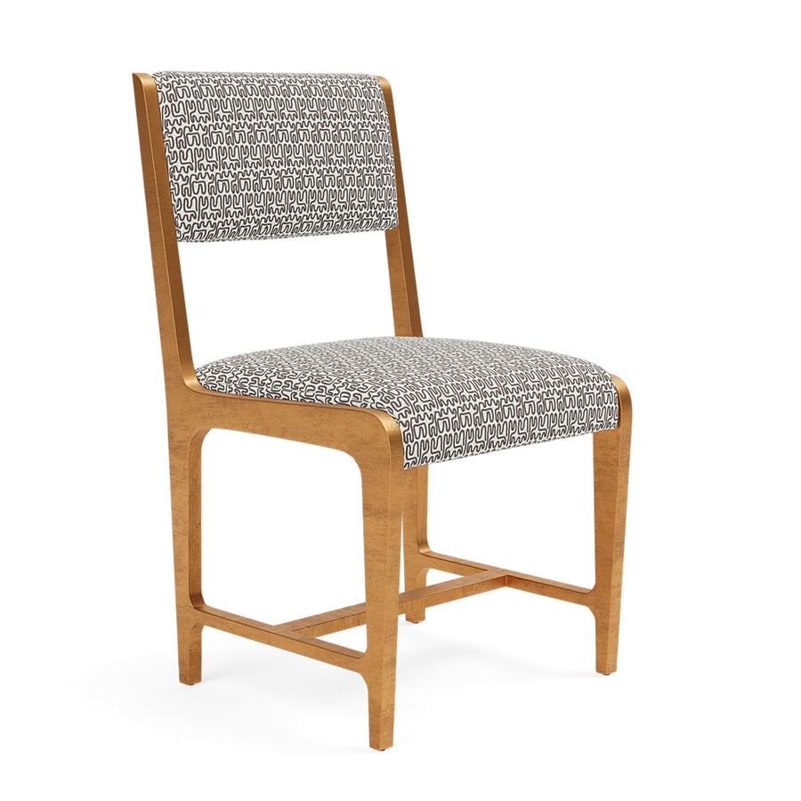Made Goods Vallois Contemporary Metal Side Chair, Mondego Cotton Jute