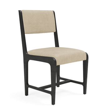 Made Goods Vallois Contemporary Metal Side Chair in Klein Rayon Cotton