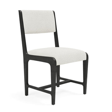 Made Goods Vallois Contemporary Metal Side Chair in Lambro Boucle