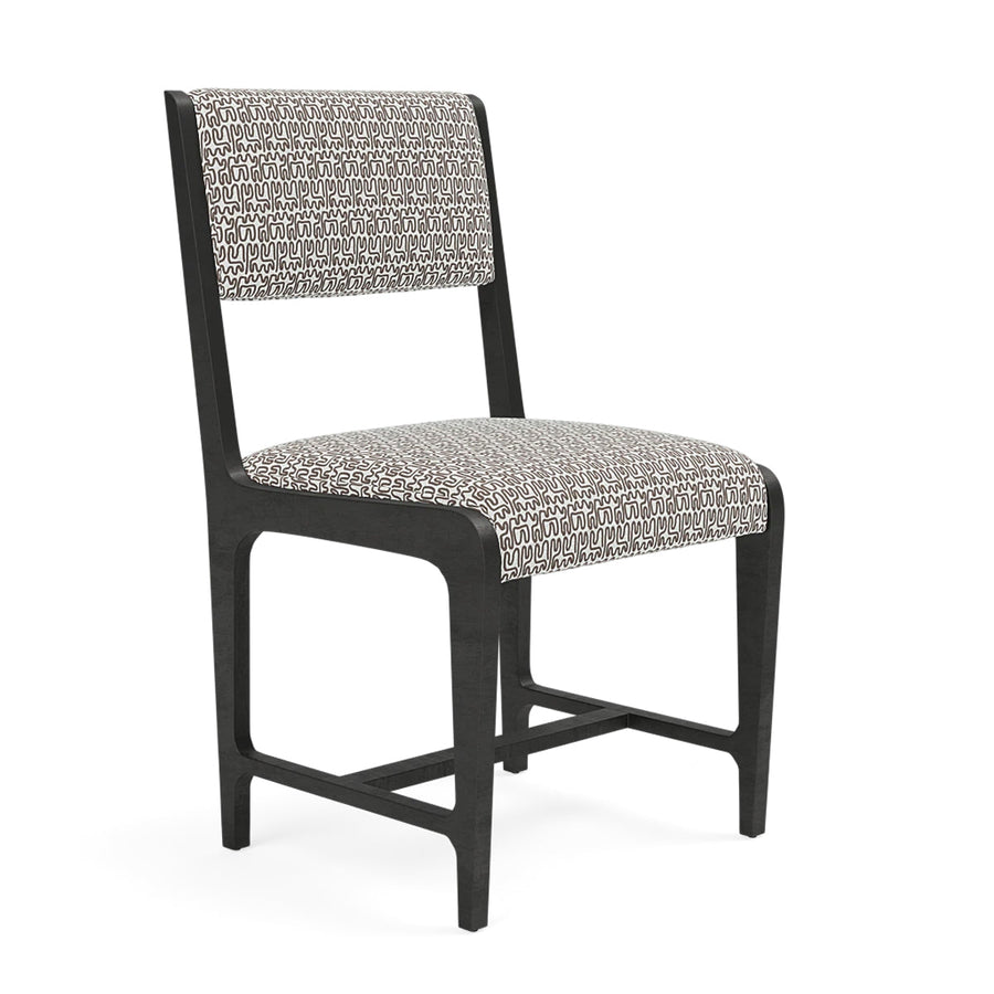 Made Goods Vallois Contemporary Metal Side Chair, Mondego Cotton Jute