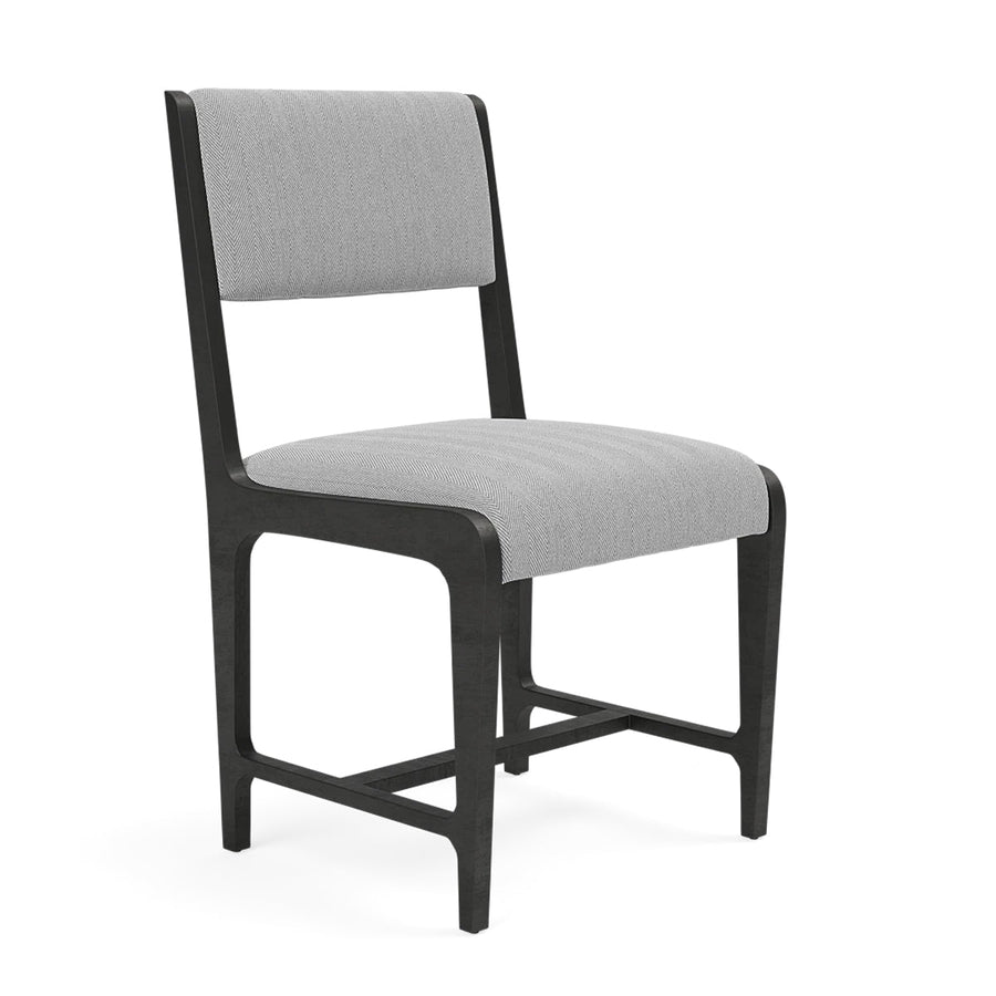 Made Goods Vallois Contemporary Metal Side Chair in Pagua Fabric