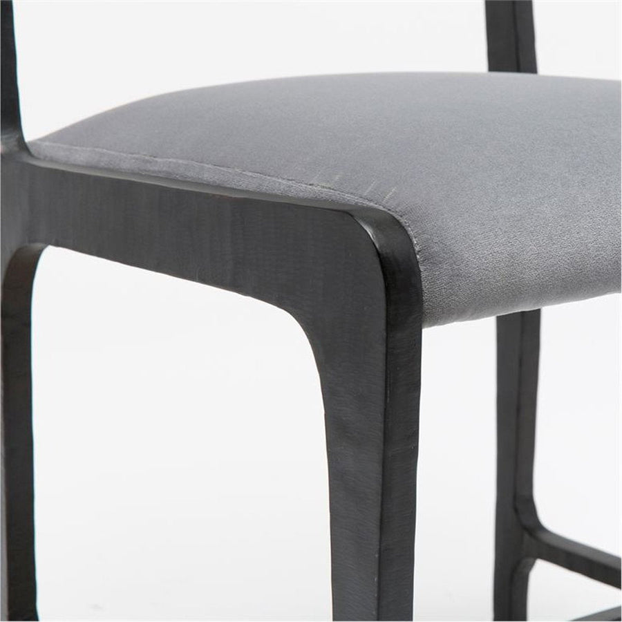 Made Goods Vallois Contemporary Metal Side Chair, Aras Mohair