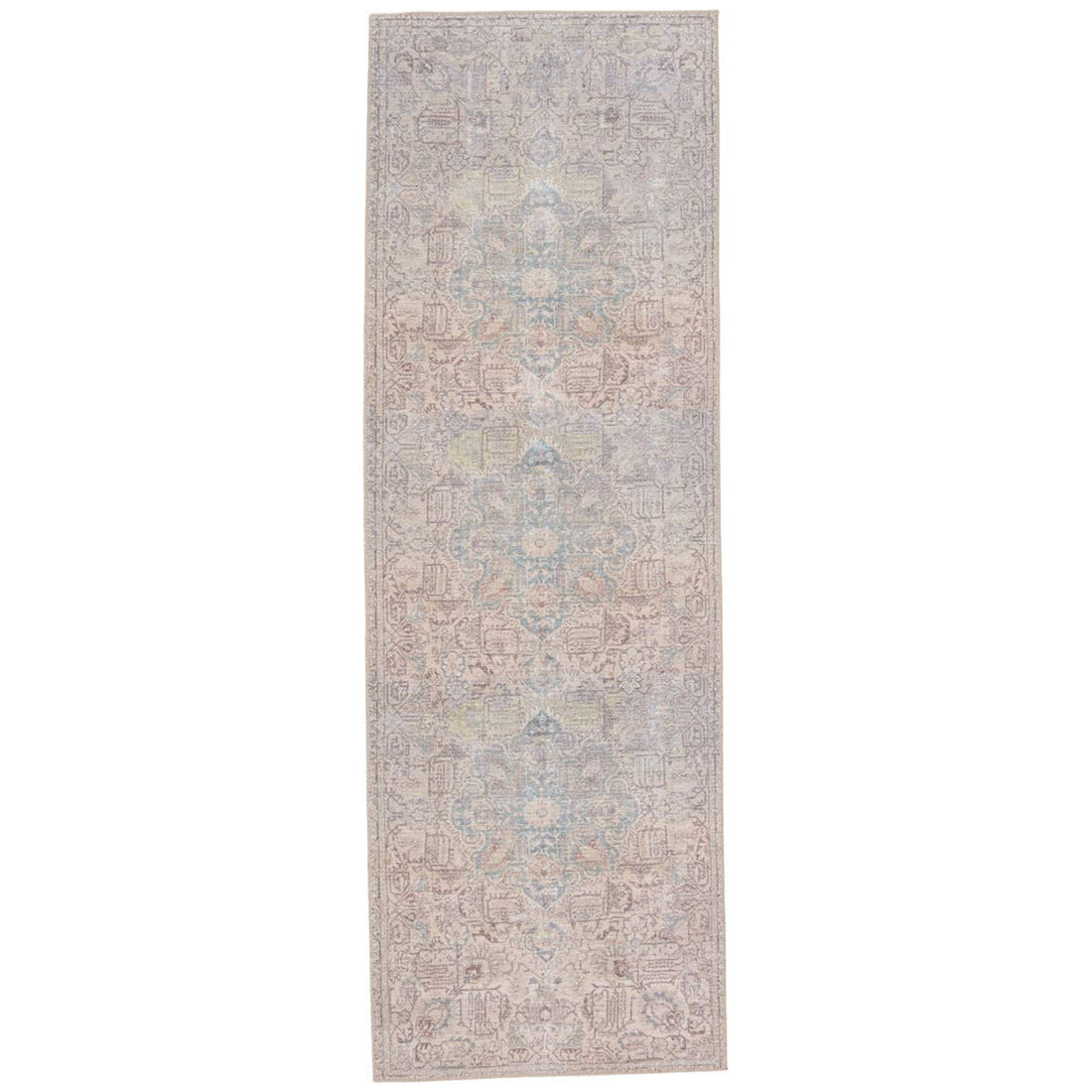 Jaipur Kindred Parisa Medallion Floral Light Blue Light Tan KND14 Rug