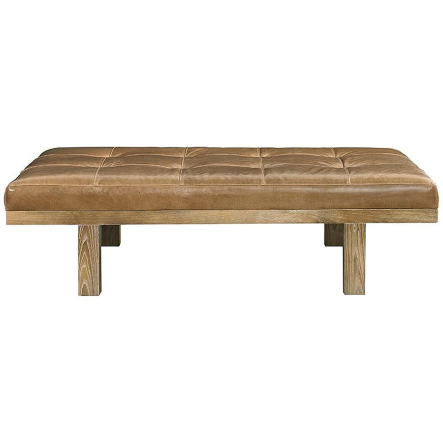 Hickory White Patron Leather Cocktail Table