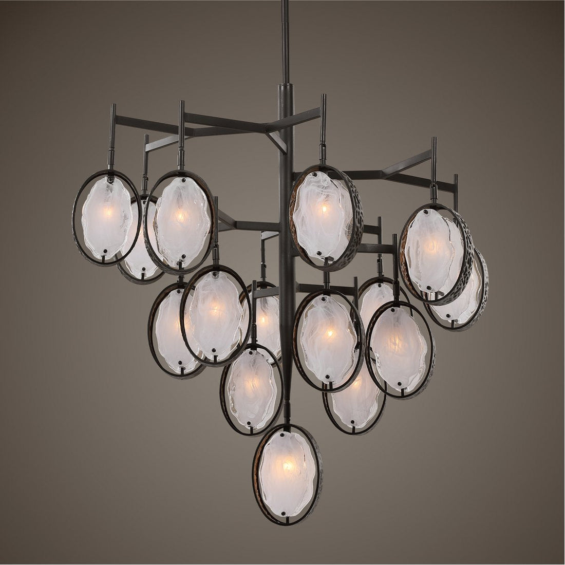 Uttermost Maxin 15-Light Large Bronze Chandelier