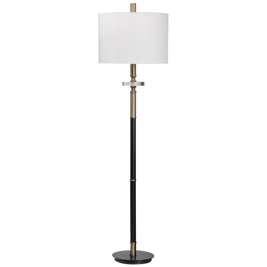 Uttermost Maud Aged Black Floor Lamp
