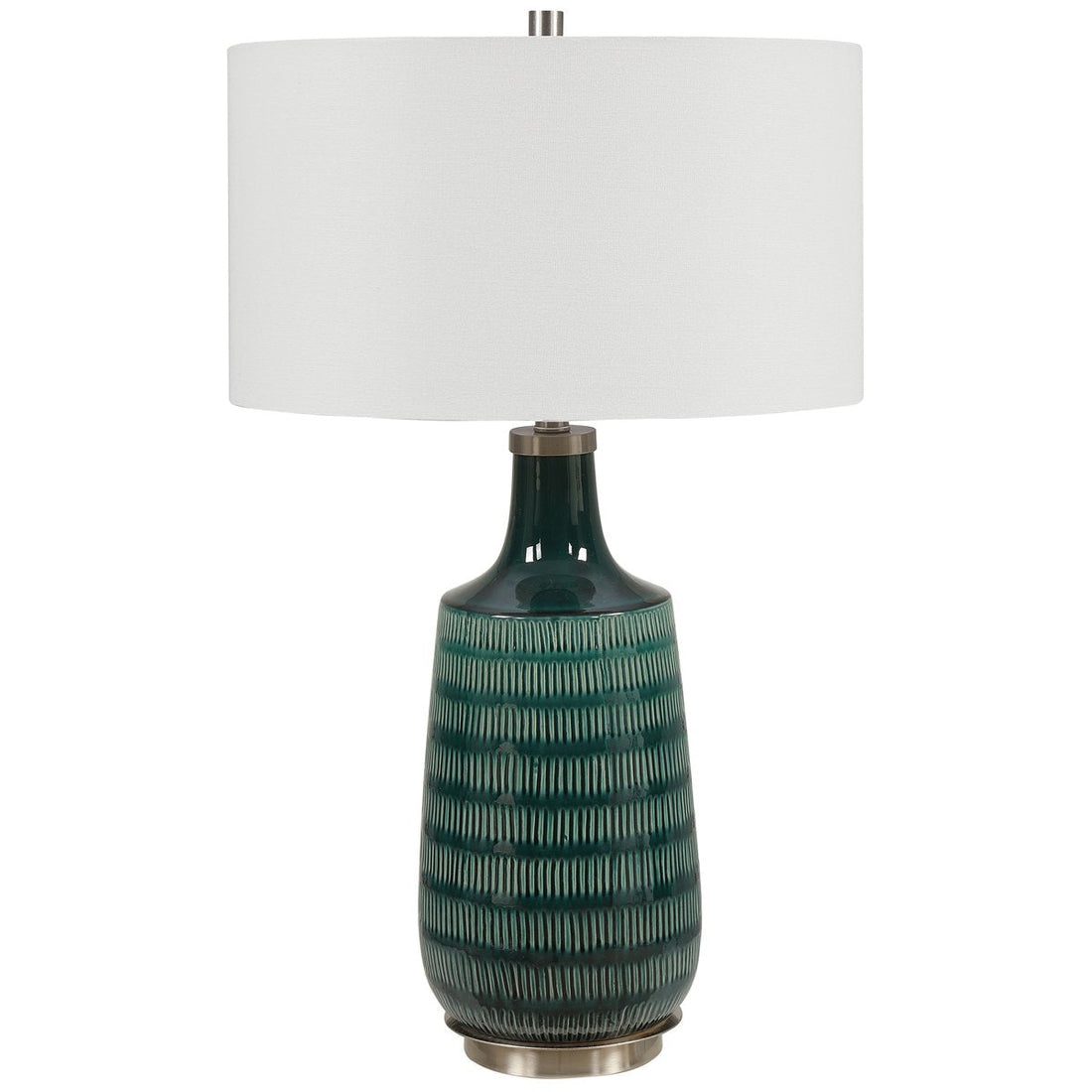 Uttermost Scouts Deep Green Table Lamp