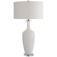 Uttermost Strauss White Ceramic Table Lamp