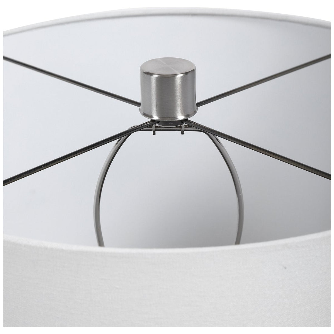 Uttermost Azariah White Crackle Table Lamp