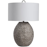 Uttermost Cyprien Gray White Table Lamp