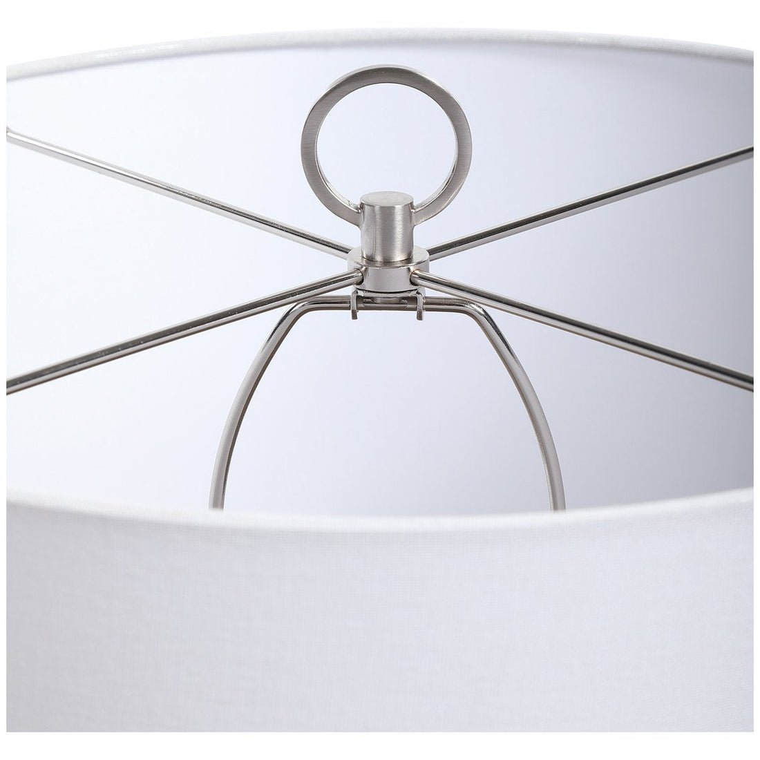 Uttermost Cyprien Gray White Table Lamp