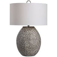 Uttermost Cyprien Gray White Table Lamp