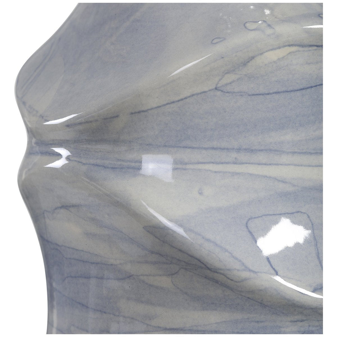 Uttermost Waves Blue and White Table Lamp