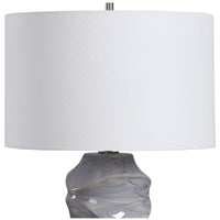 Uttermost Waves Blue and White Table Lamp