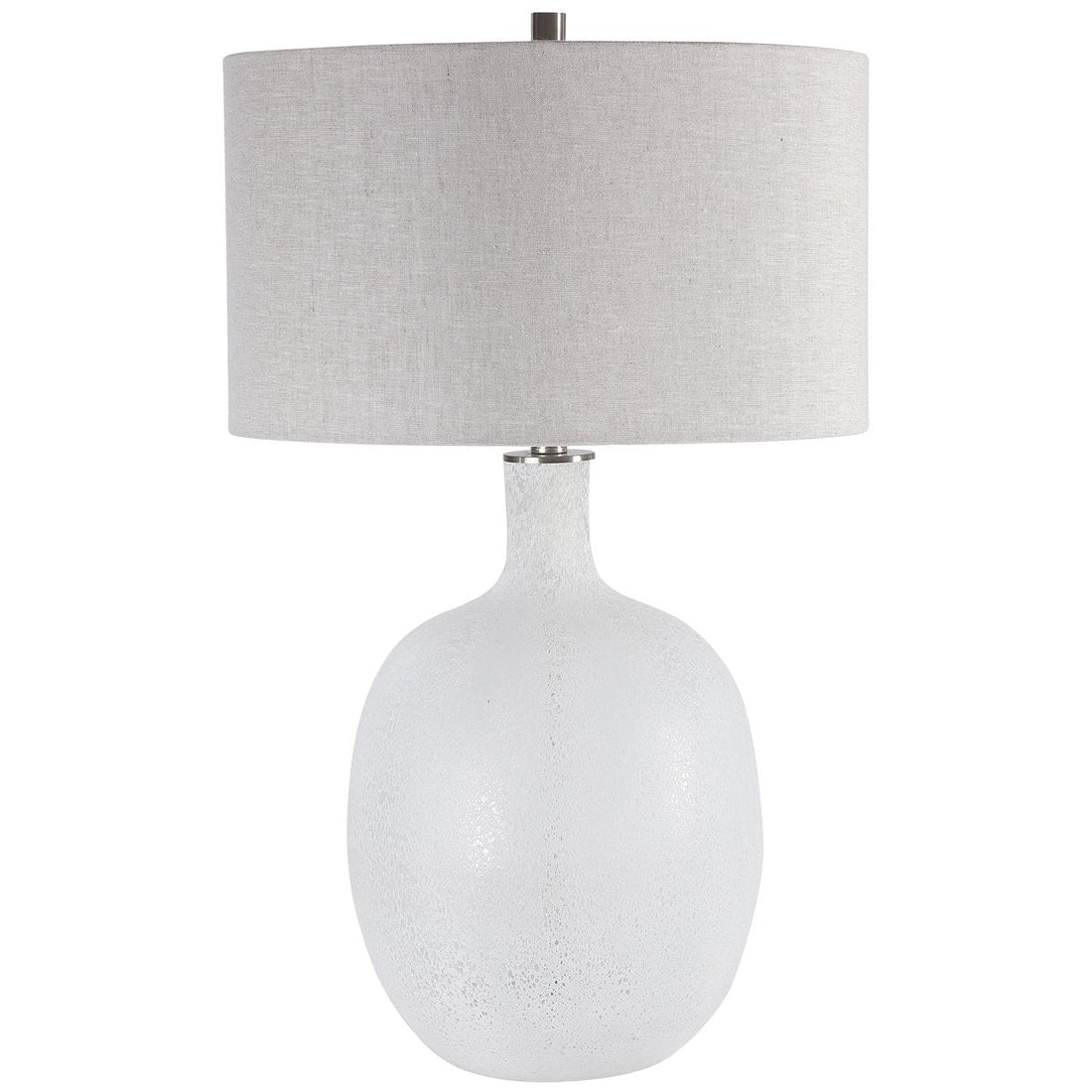 Uttermost Whiteout Mottled Glass Table Lamp