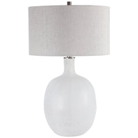 Uttermost Whiteout Mottled Glass Table Lamp