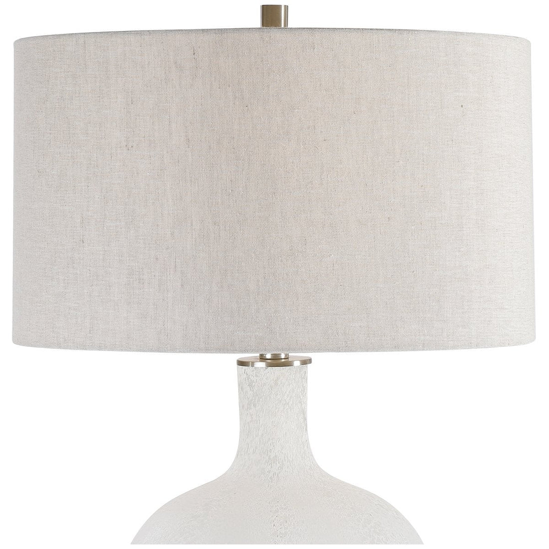 Uttermost Whiteout Mottled Glass Table Lamp