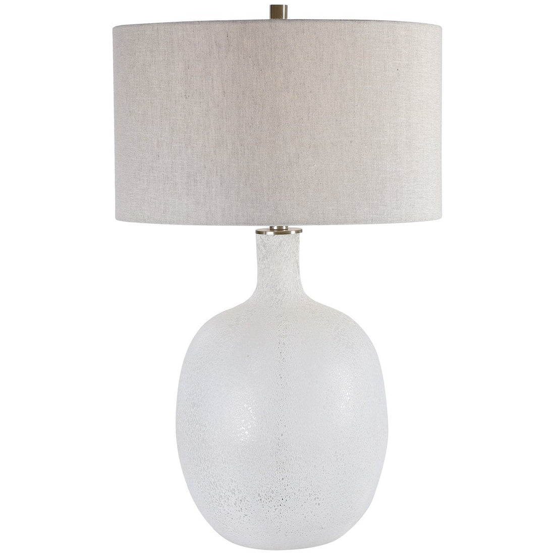 Uttermost Whiteout Mottled Glass Table Lamp