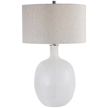 Uttermost Whiteout Mottled Glass Table Lamp