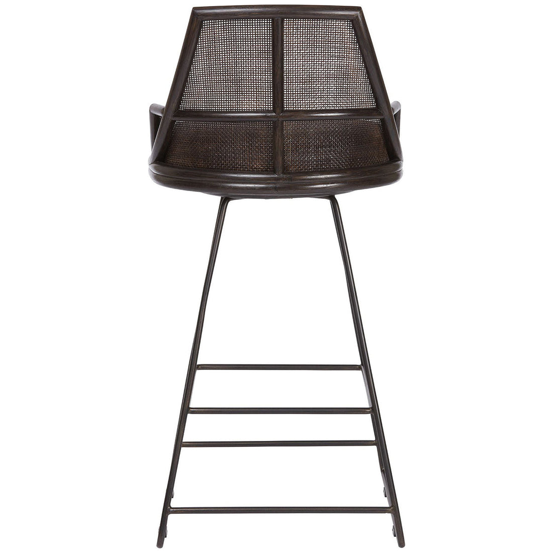 Baker Furniture Hayes Swivel Bar Stool in Dark Tobacco MCO323