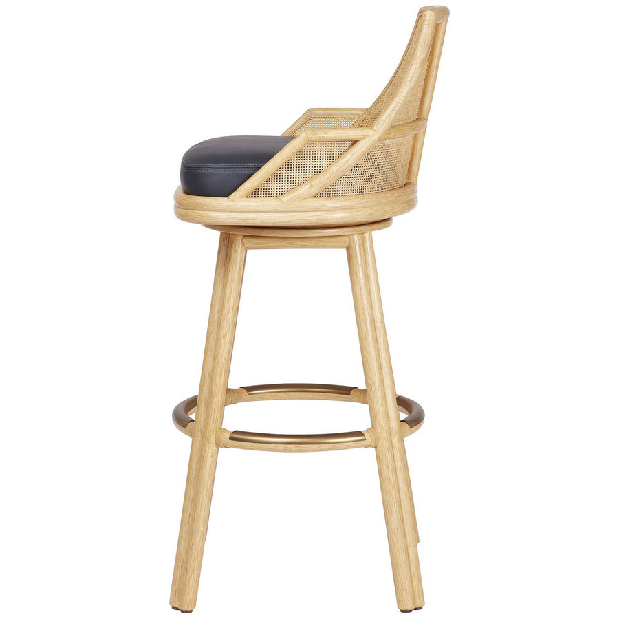 Baker Furniture Hayes Swivel Bar Stool in Sand Dune MCO323